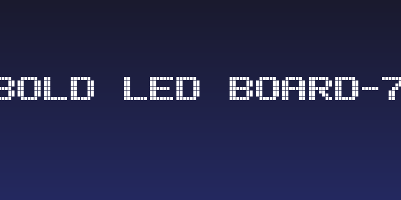 Bold LED Board-7 Social Header