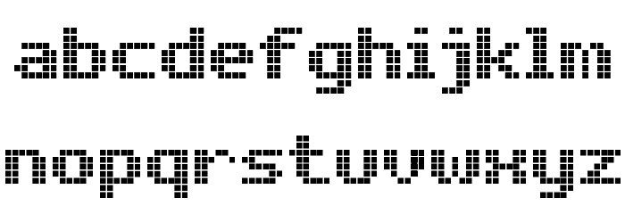 Bold LED Board-7 Font LOWERCASE