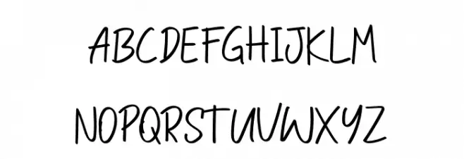 Bold Lining Schriftart Groß