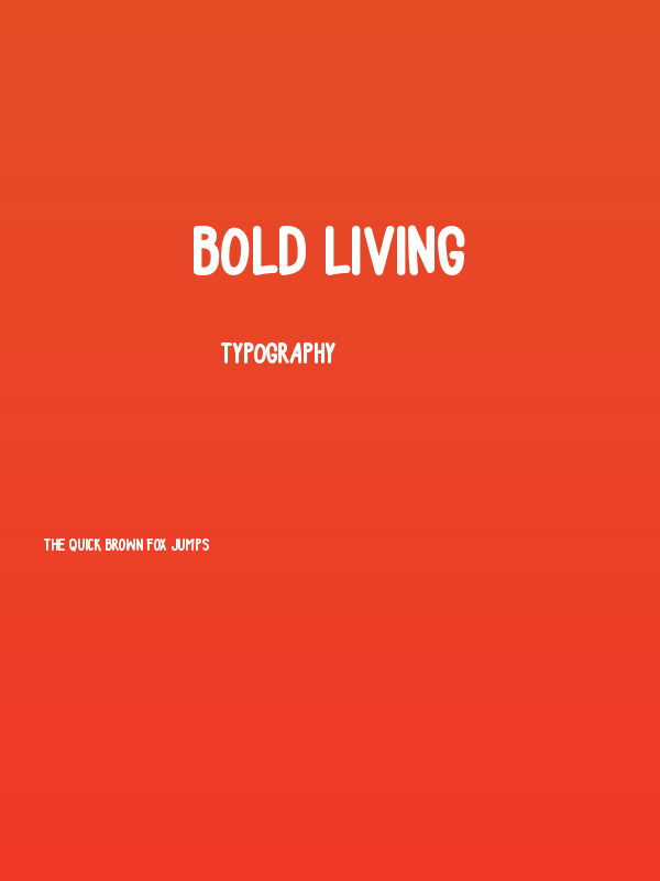 Bold Living Poster