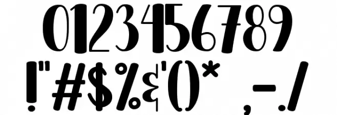 Bold Love - Personal Use Font OTHER CHARS