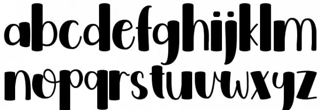 Bold Love - Personal Use フォント 小文字
