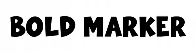 Bold Marker  Frei Schriftart Herunterladen