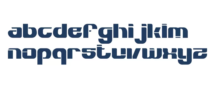 Bold Move Font LOWERCASE