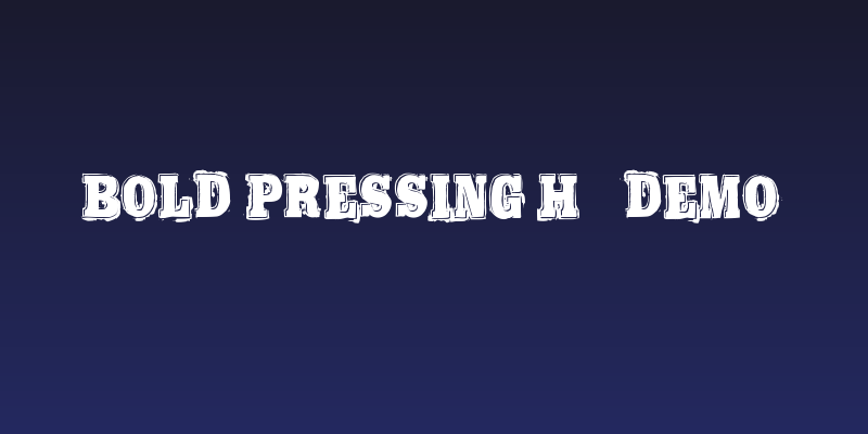 Bold Pressing H3 demo Social Header