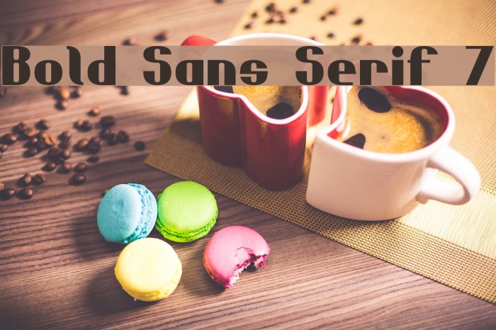 Bold Sans Serif 7 Font examples