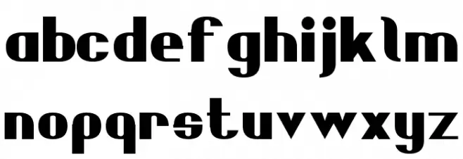 Bold Sans Serif 7 Caratteri MINUSCOLO