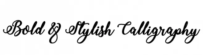 Bold & Stylish Calligraphy  नि: शुल्क फ़ॉन्ट्स डाउनलोड