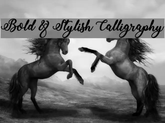Bold & Stylish Calligraphy Example 1