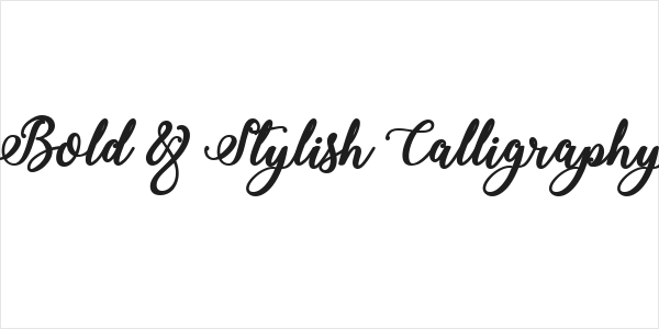 Bold & Stylish Calligraphy Logo