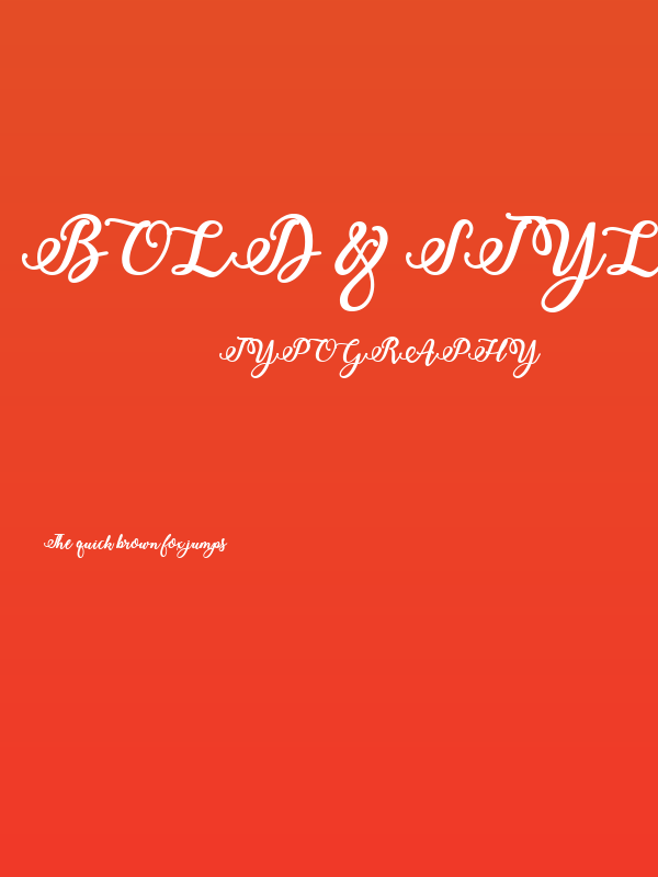 Bold & Stylish Calligraphy Poster