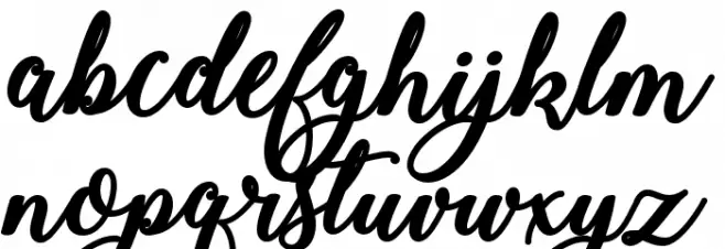 Bold & Stylish Calligraphy Caratteri MINUSCOLO
