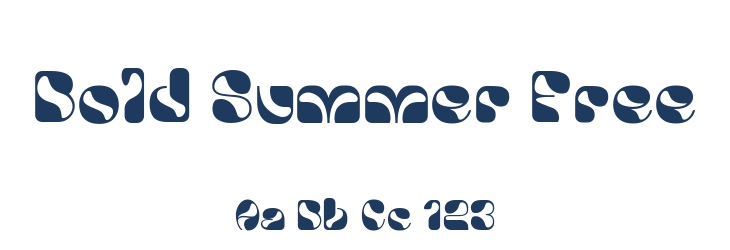 Bold Summer Free Font Preview