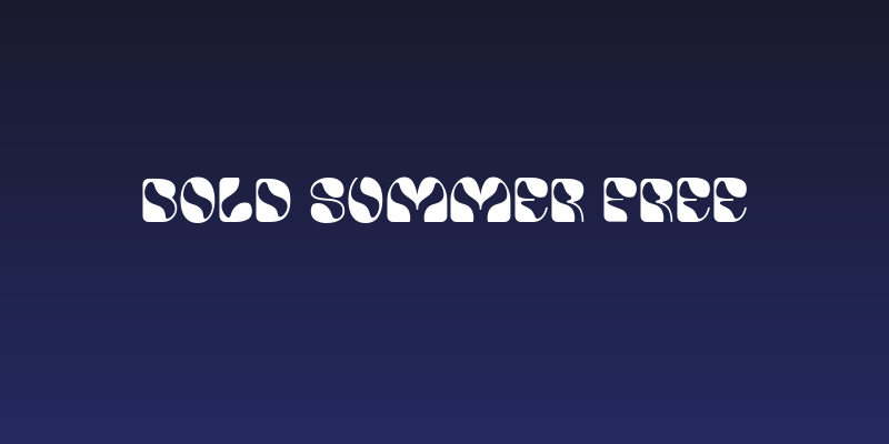 Bold Summer Free Social Header