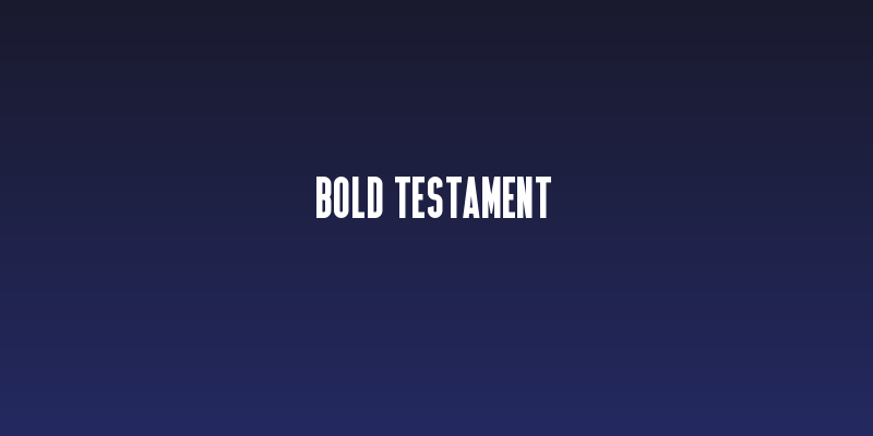 Bold Testament Social Header