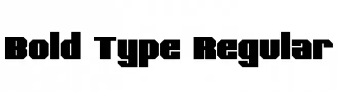 Bold Type Regular  Frei Schriftart Herunterladen