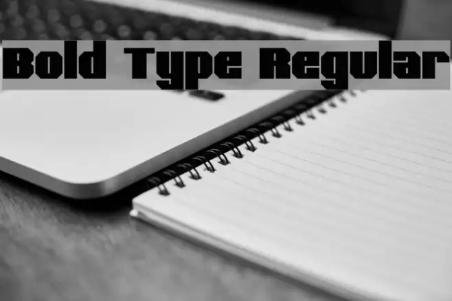 Bold Type Regular Example 1