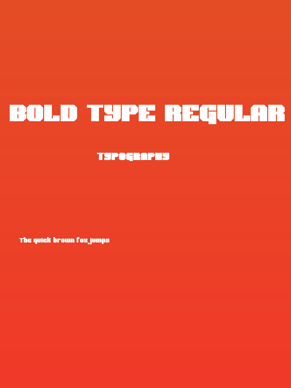 Bold Type Regular Poster