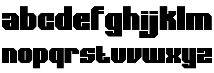 Bold Type Regular Font LOWERCASE