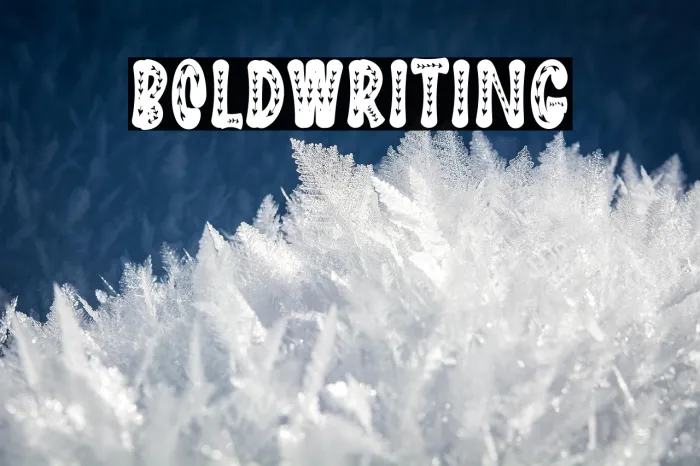 Bold Writing Example 1