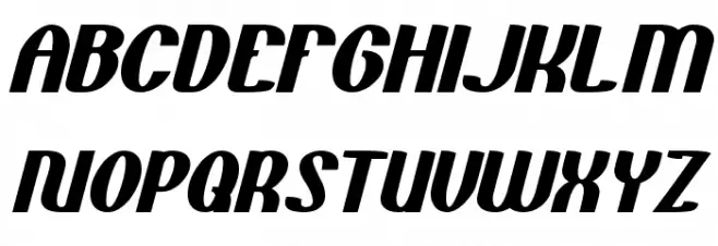 Bold and blue Schriftart Groß