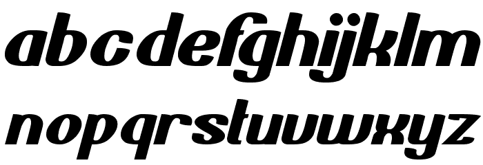 Bold and blue Font LOWERCASE