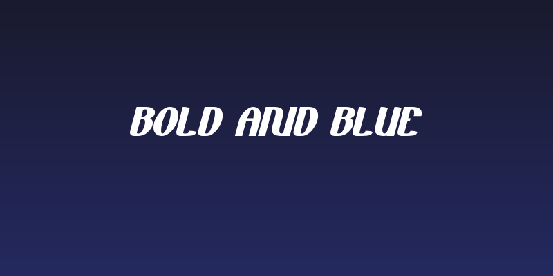 Bold and blue Social Header