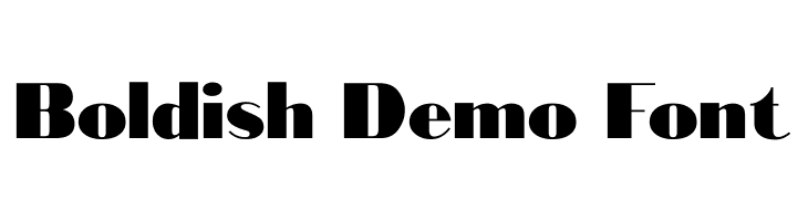 Bold-ish Demo Font  les polices de caractères gratuit tlcharger