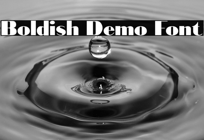 Bold-ish Demo Font Example 2