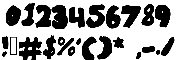 BoldBronzyne Font OTHER CHARS