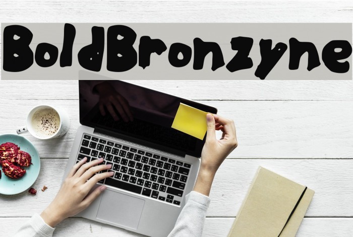 BoldBronzyne Font examples