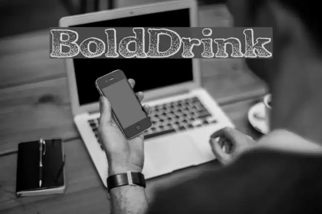 BoldDrink Font examples