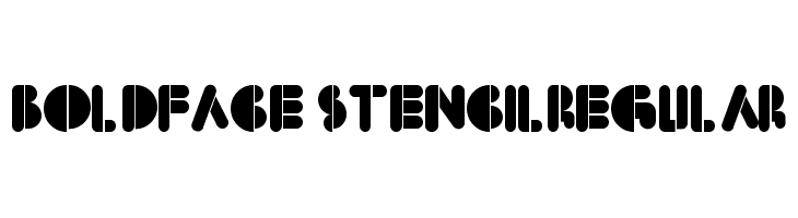 BoldFace StencilRegular  baixar fontes gratis