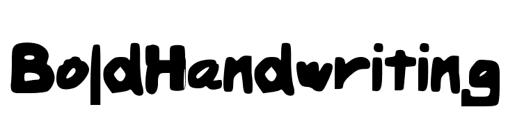 BoldHandwriting Font