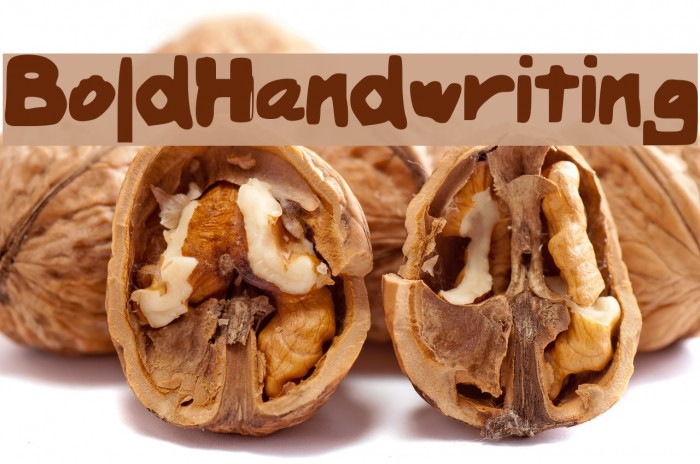 BoldHandwriting Font examples