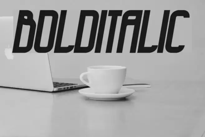 BoldItalic Font examples