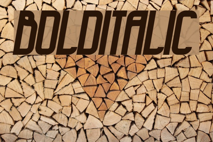 BoldItalic Font examples