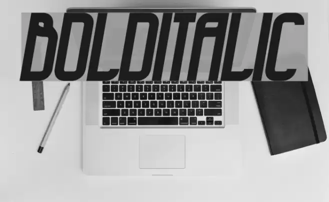 BoldItalic Font examples