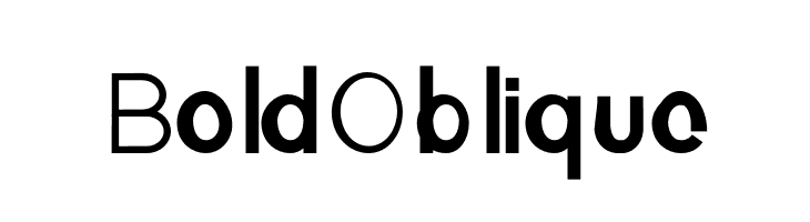 BoldOblique  フリーフォントのダウンロード