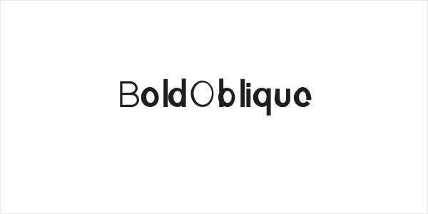 BoldOblique Logo