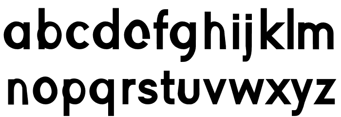 BoldOblique Font LOWERCASE
