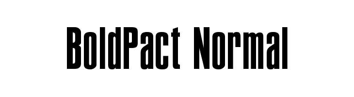 BoldPact Normal Font