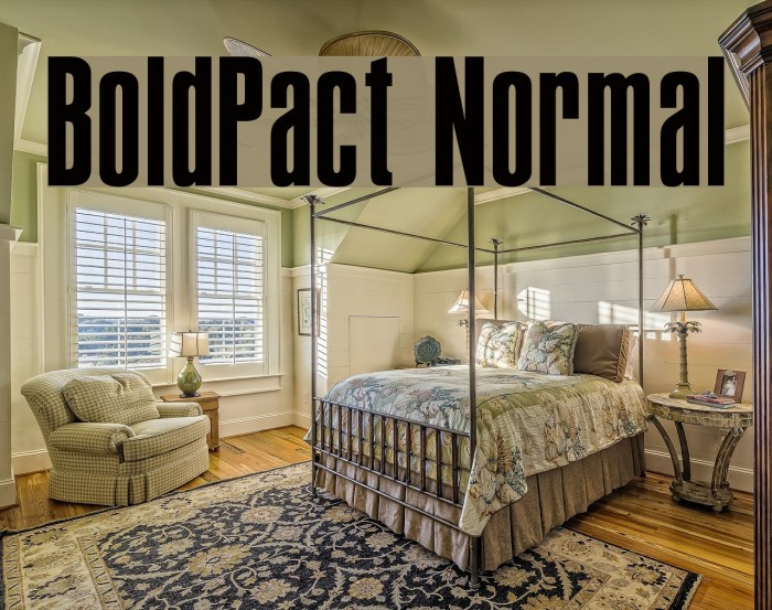 BoldPact Normal Font examples
