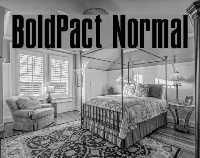 BoldPact Normal Font examples