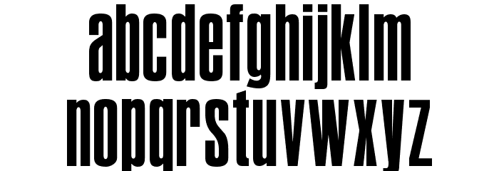 BoldPact Normal Font LOWERCASE