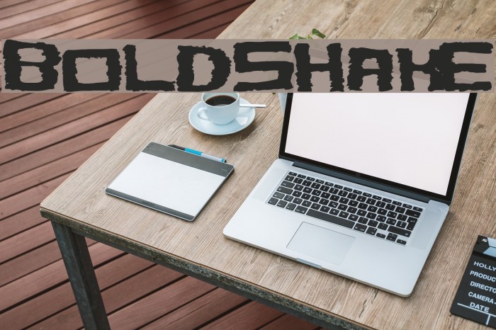 BoldShake Font examples