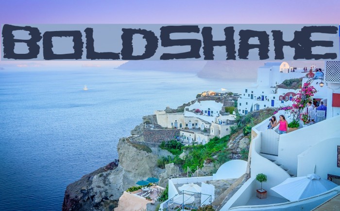 BoldShake Font examples