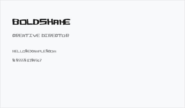 BoldShake Business Card