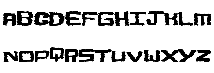 BoldShake Font LOWERCASE