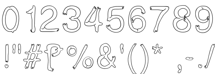 BoldStar Font OTHER CHARS